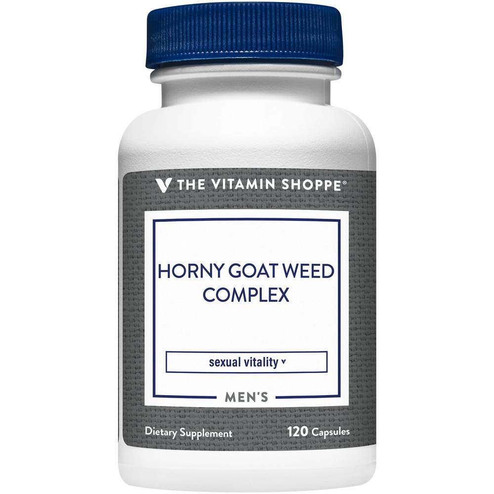 The Vitamin Shoppe Horny Goat Weed Complex For Men's Dietary Supplement (120 ct)