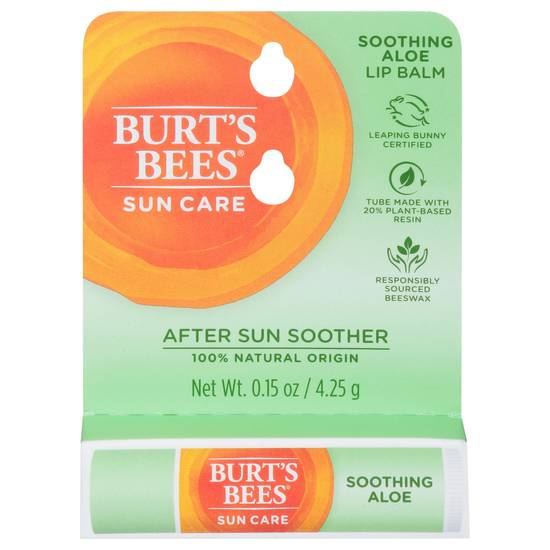 Burt's Bees Sun Care Soothing Aloe Lip Balm
