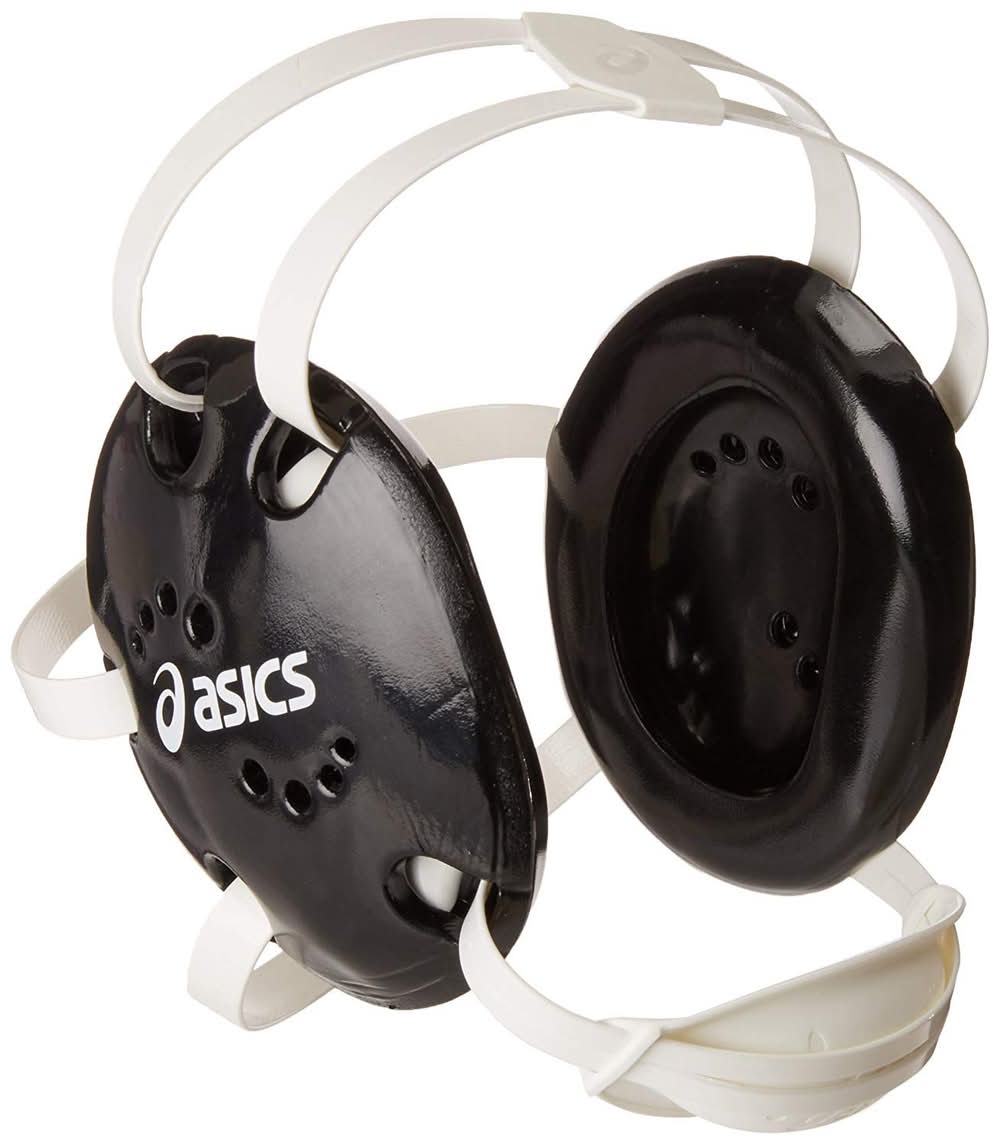 ASICS Adult Snap Down Headgear (Black)