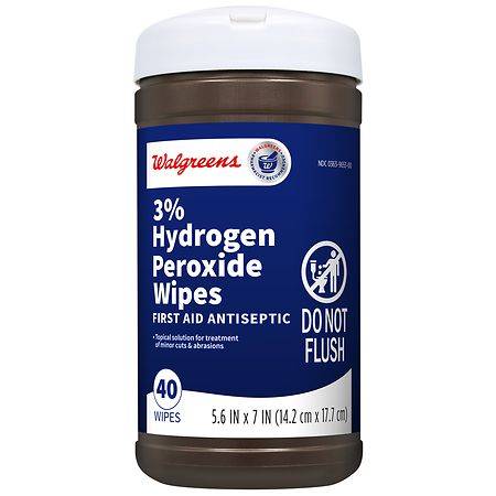 Walgreens 3% Hydrogen Peroxide Wipes - 40.0 ea