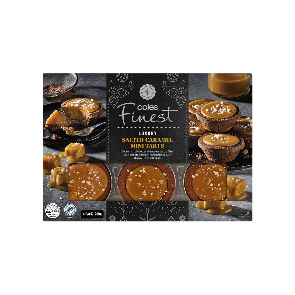 Coles Finest Luxury Salted Caramel Mini Tarts (200g)