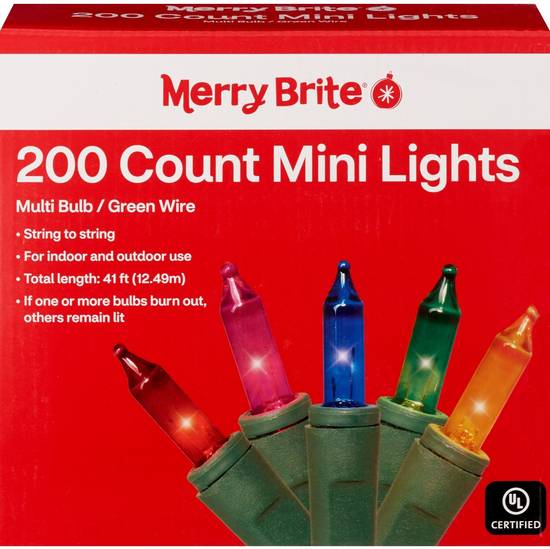 Order Merry Brite Mini Lights, Multicolored Bulbs with Green Wire, 200 ct food online from Cvs store, LODI on bringmethat.com