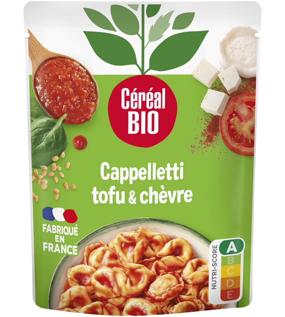 Céréal Bio - Cappelletti tofu épinards chèvre sauce tomate (220g)