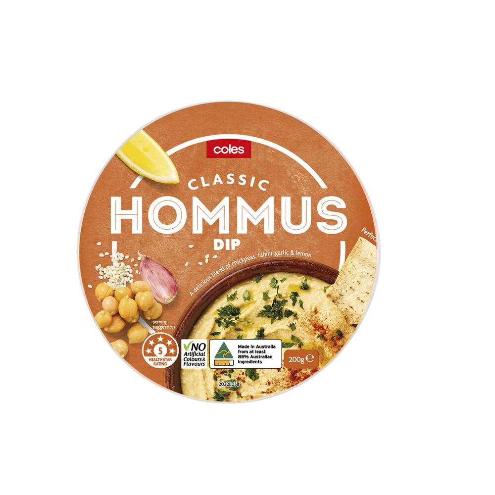 Coles Classic Hommus Dip (200g)