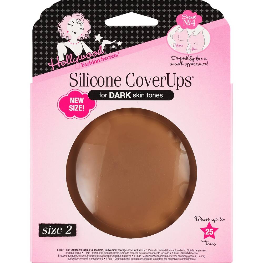 Hollywood Fashion Secrets Silicone Coverups For Dark Skin (2 ct)