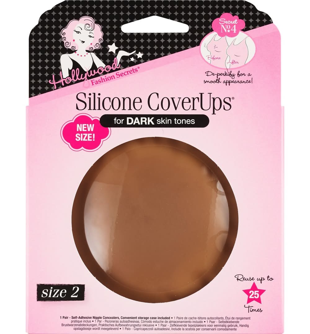 Hollywood Fashion Secrets Silicone Coverups For Dark Skin (2 ct)