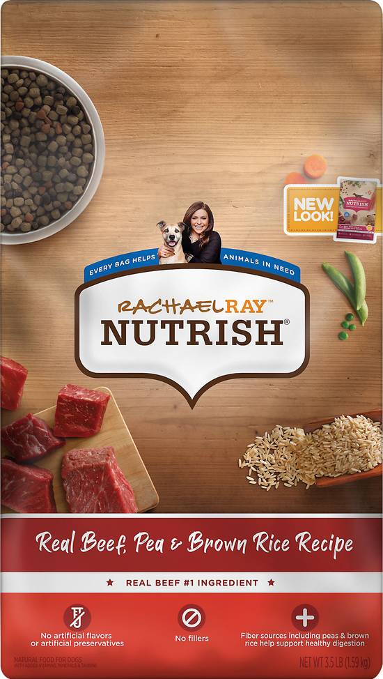 Rachael Ray Nutrish Beef, Pea & Brown Rice Adult Dog Food (3.5 lbs)