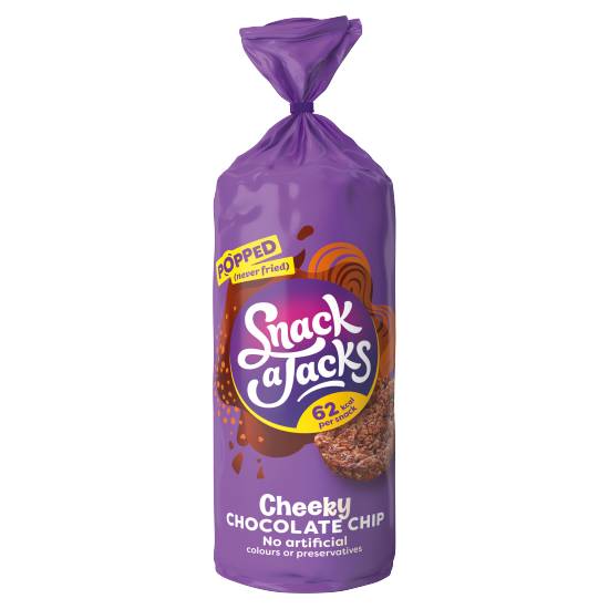 Snack a Jacks Chocolate Chip Sharing Rice Cakes Chocolate Flavour