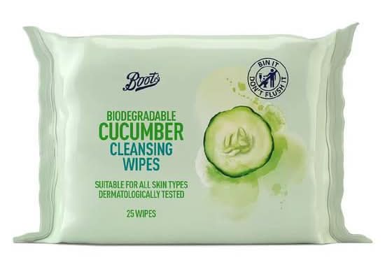 Boots Biodegradable Cucumber Cleansing Wipes