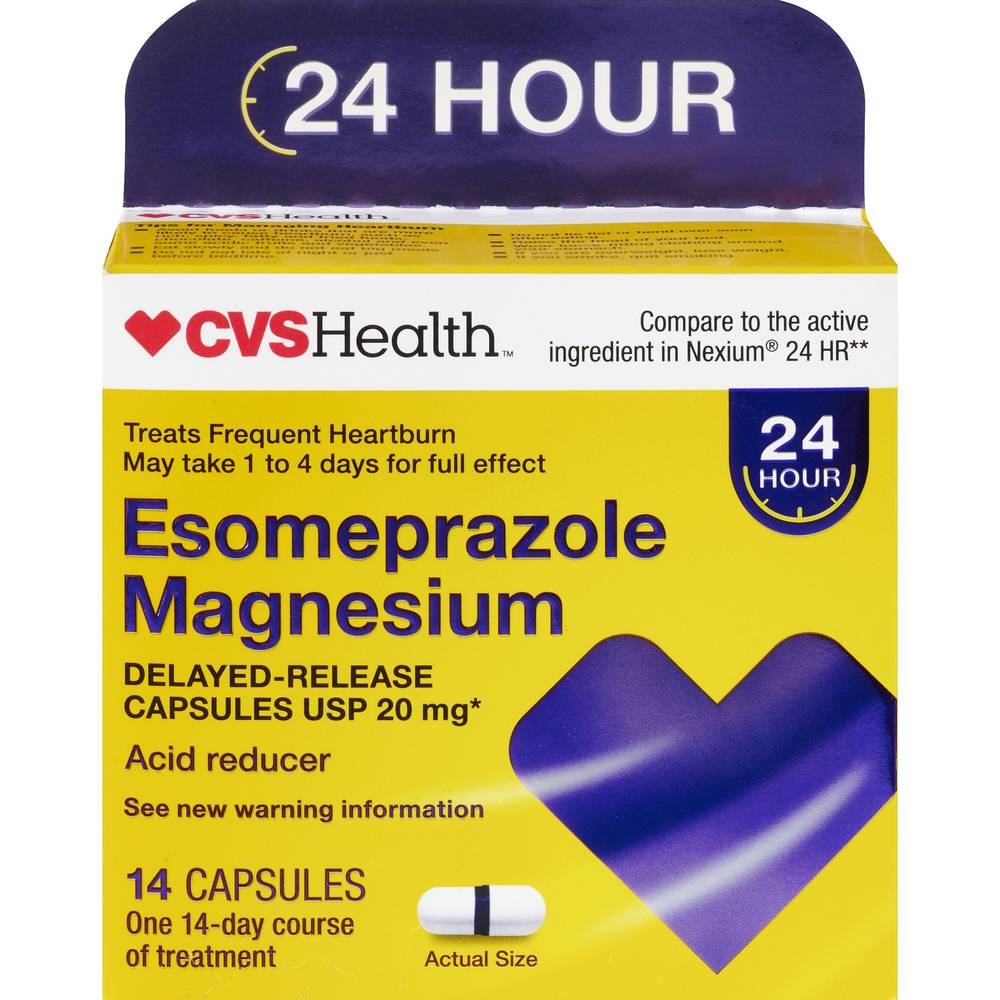 CVS Health Esomeprazole Magnesium Capsules, 14 CT