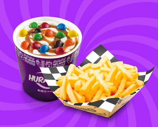 Huraclón M&M + Papas Fritas Grandes