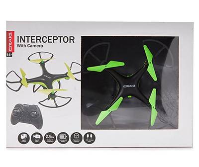 Interceptor 2.4GHz 4-Channel Drone with Camera