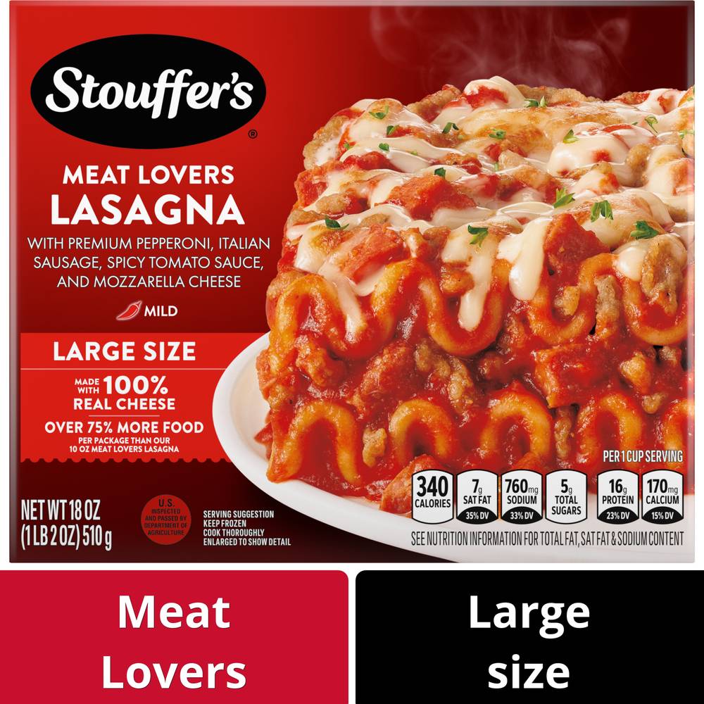 Stouffer's Meat Lovers Lasagna, Large (18 oz)