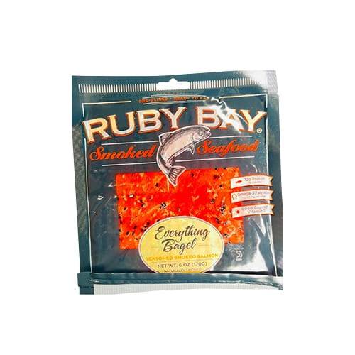 Ruby Bay Smoked Seafood Everything Bagel (6 oz)