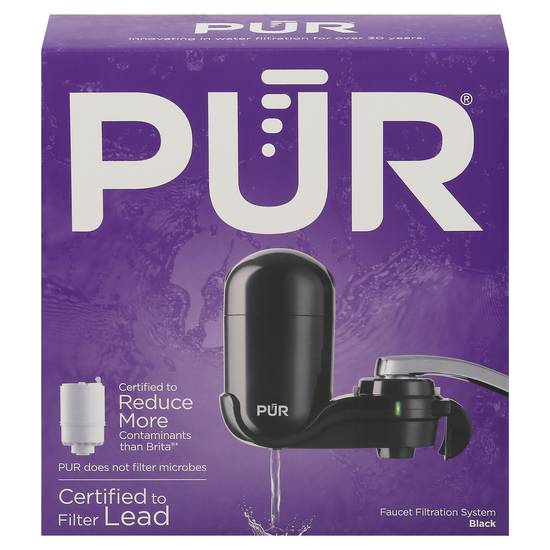 Pur Fm-B Black Faucet Water Filter (1 ct)