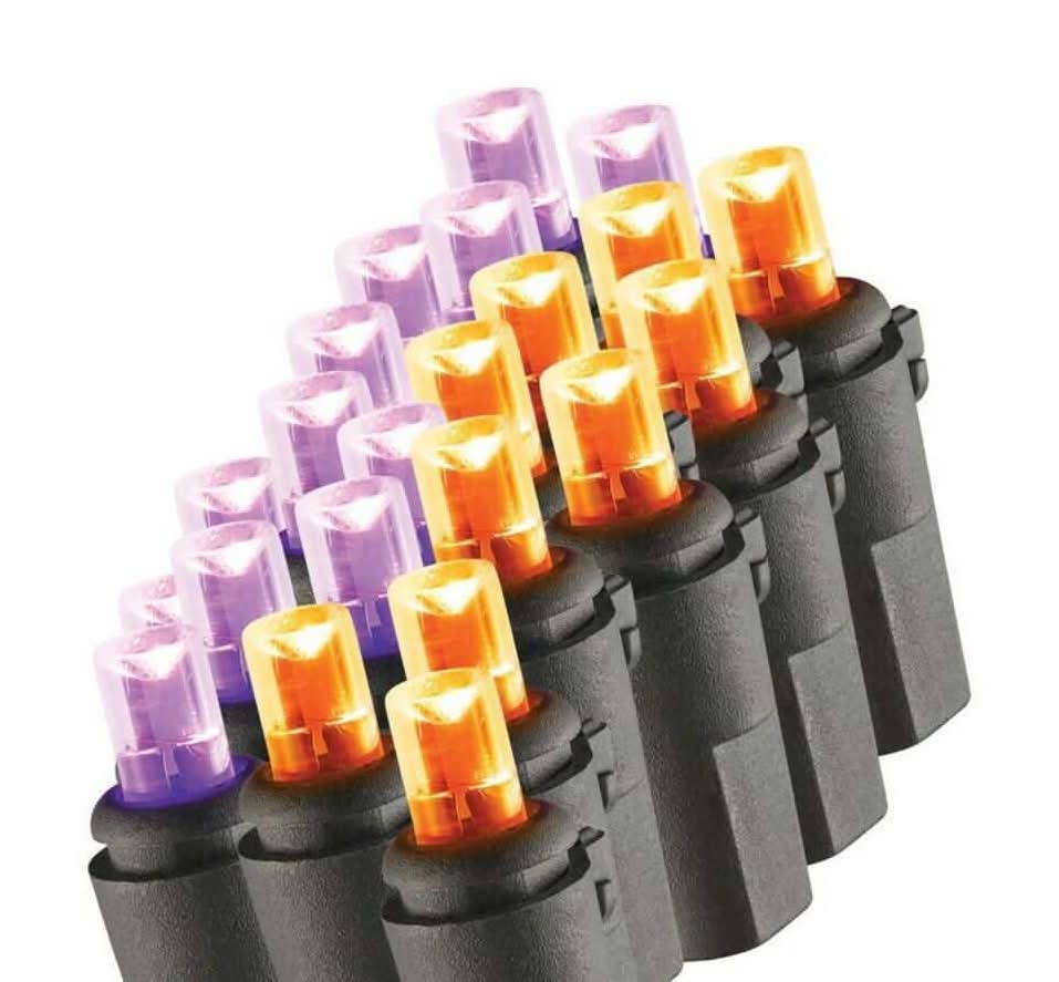 Home Accents Holiday 100 Purple To Orange Concave Led Lights