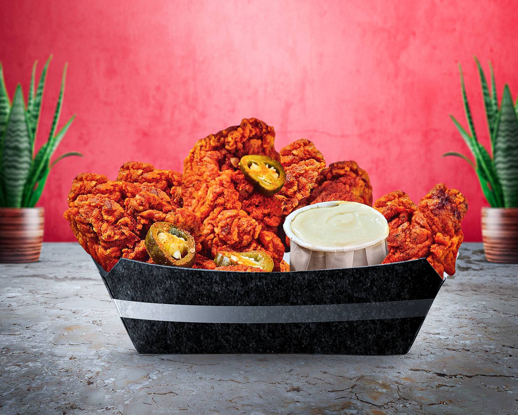 Big Box Spicy ( 5 Spicy Wings 🔥 + 3 tenders )