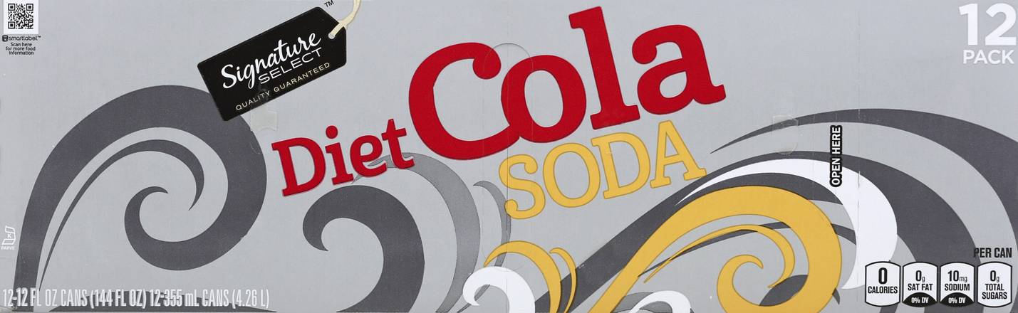 Signature Select Diet Cola Soda (12 x 12 fl oz)