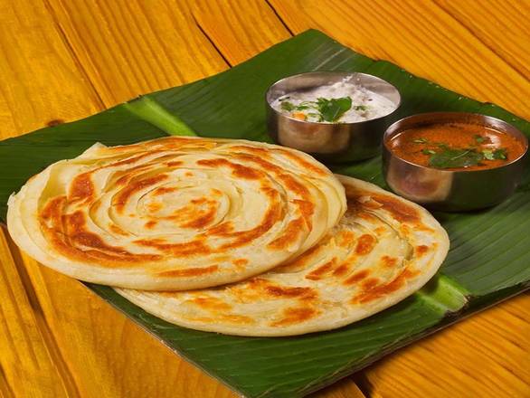 Malabar Parotta With Chicken  Salna 2pc