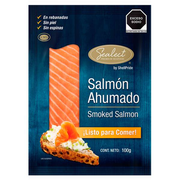 Sealect · Salmón ahumado (100 g)