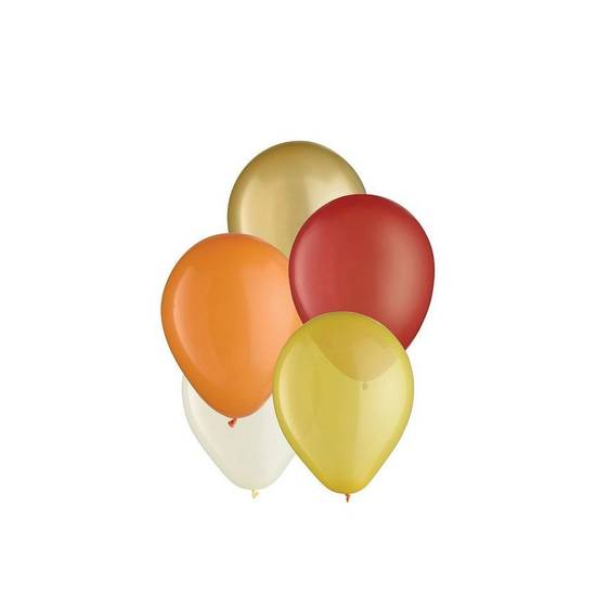 Uninflated 25ct, 5in, Fall Color Latex Balloons