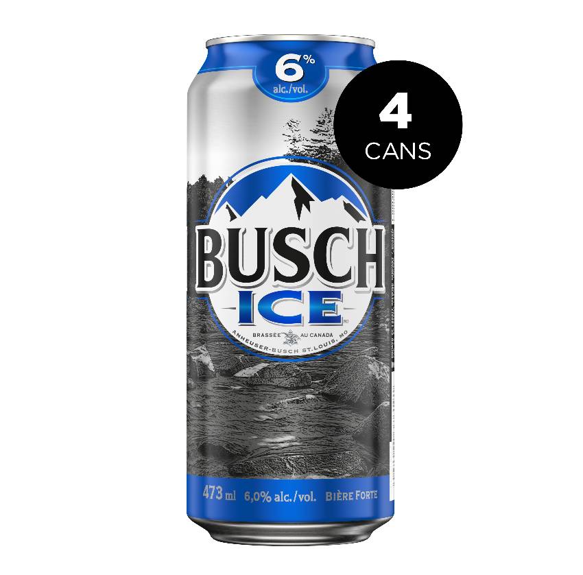 Busch Ice 6.0  (4 Cans, 473ml)