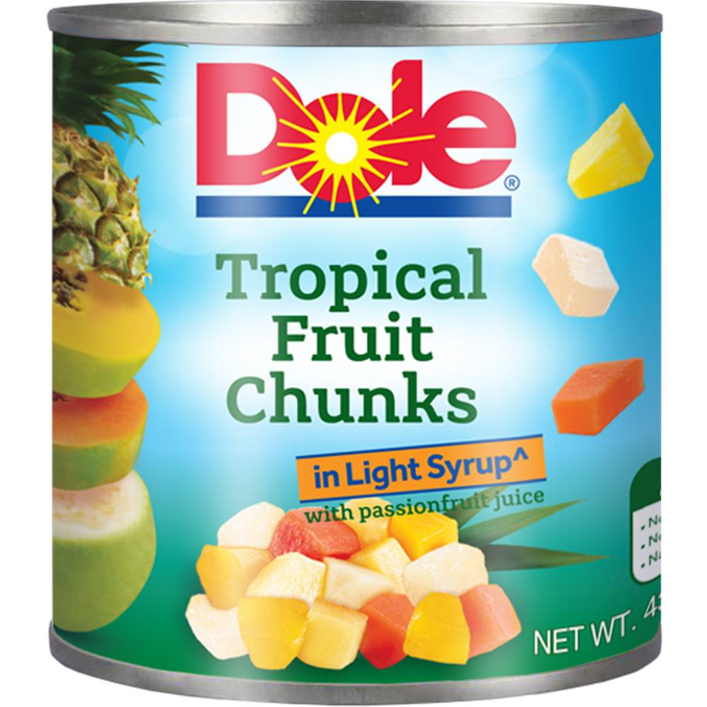 Dole Tropical Fruit Chunks in Light Syrup (432g)