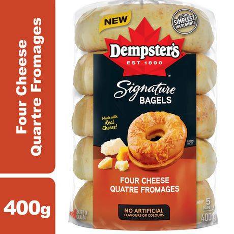 Dempster's Signature Four Cheese Bagels (5 ct)