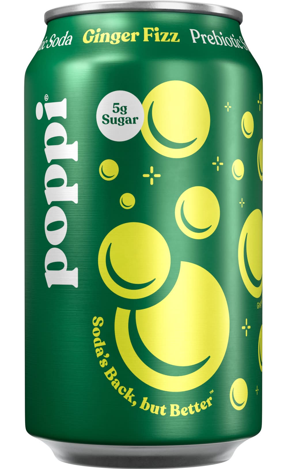 poppi Prebiotic Soda, Ginger Fizz (12 fl oz)