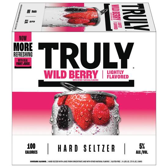 Truly Wild Berry Hard Seltzer (6 ct, 12 fl oz)