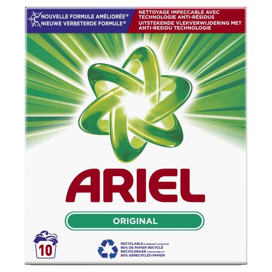 Ariel - Lessive poudre original régulier 10 lavages, Delivery Near You