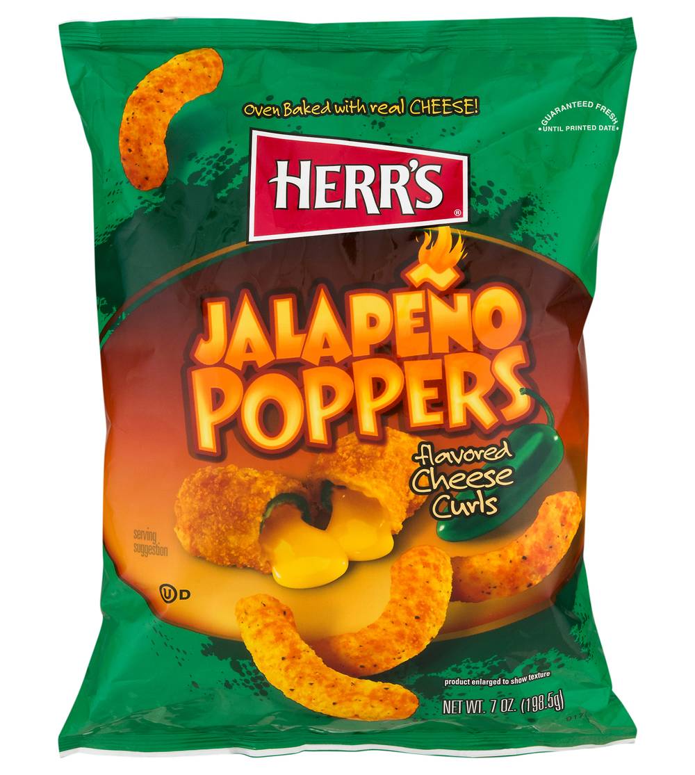 Herr's Jalapeno Poppers Cheese Curls (6 oz)