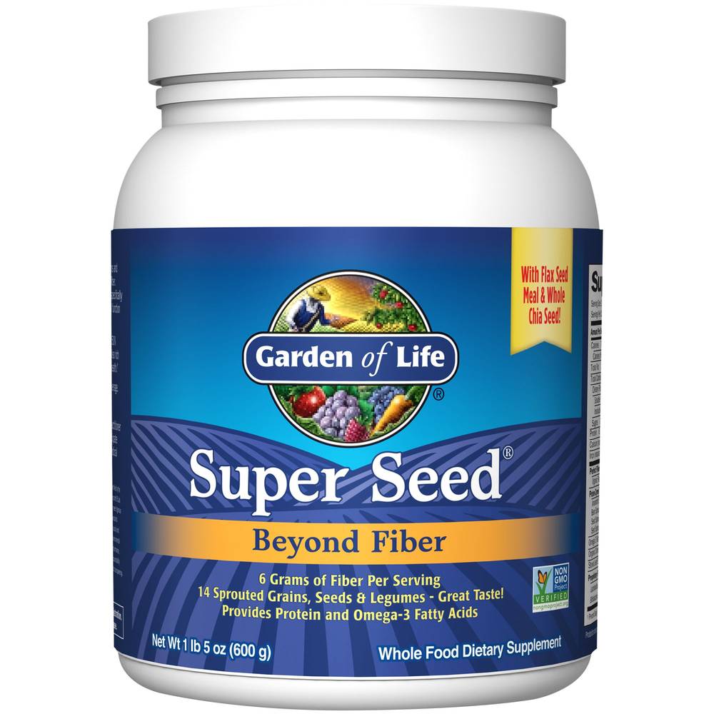 Garden of Life Super Seed Beyond Fiber Dietary Supplement Powder (600 g)