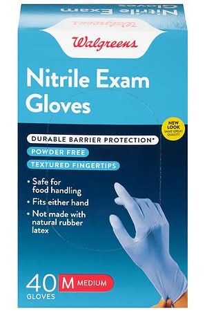 Walgreens Nitrile Exam Gloves Medium