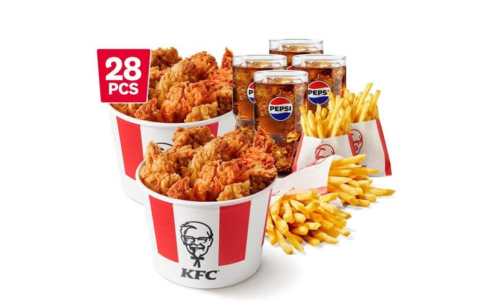 Variety Bucket meal voor 4
