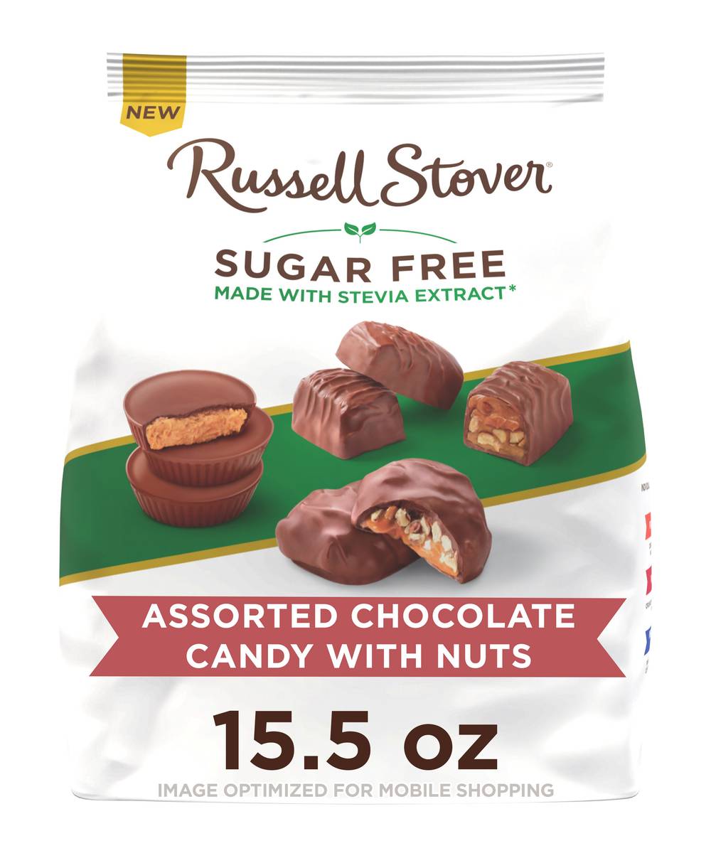 Russell Stover Sugar Free Assorted Chocolate Candy, Nuts (15.5 oz)