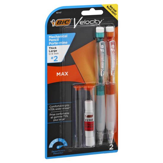 Bic Velocity Thick Large (0.9 mm) Max Mechanical Pencils