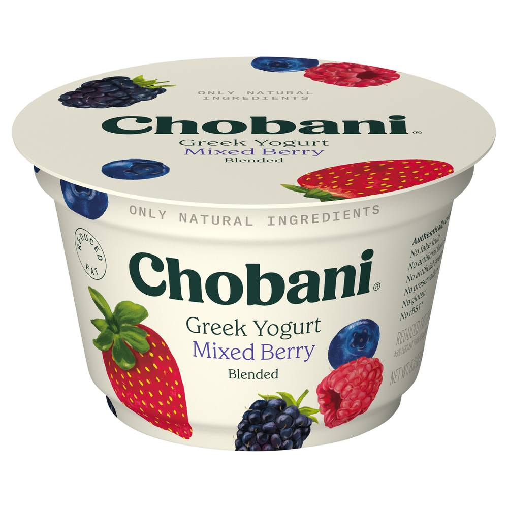 Chobani Blended Low-Fat Greek Yogurt, Mixed Berry (5.3 oz)