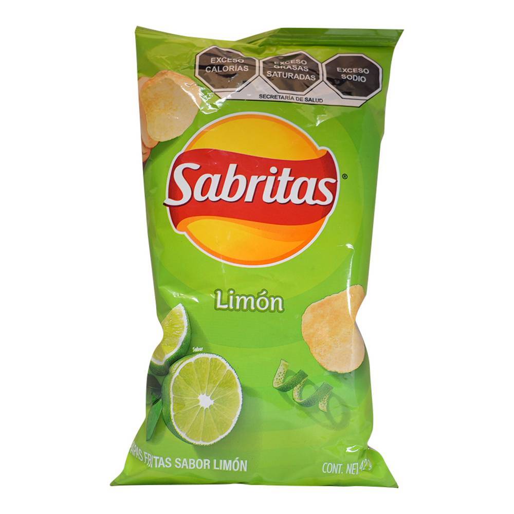 Sabritas papas sabor limón (bolsa 45 g)