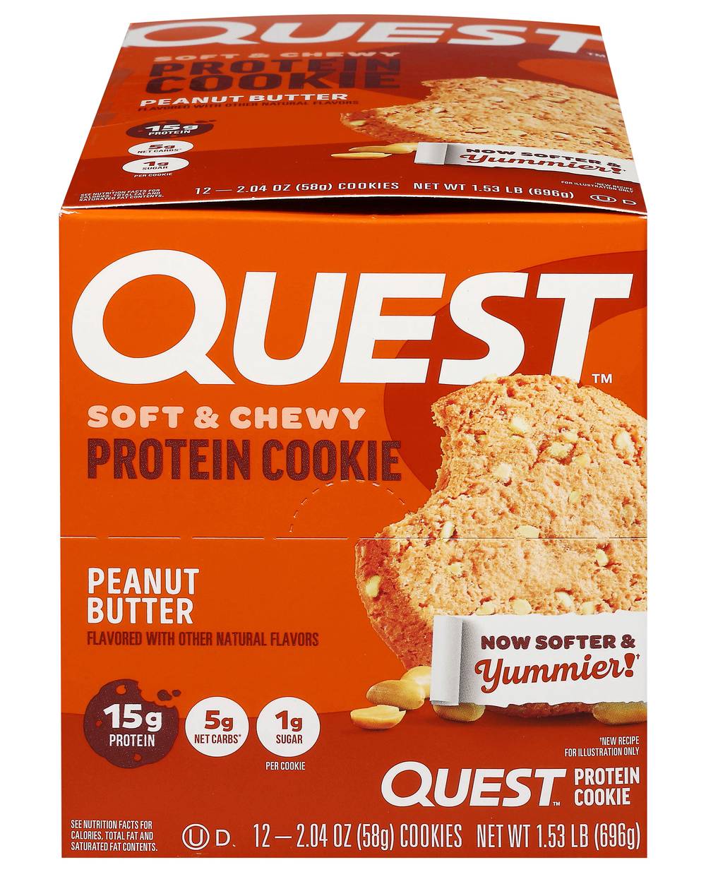 Quest Protein Cookies, Peanut Butter (2.04 oz, 12 ct)