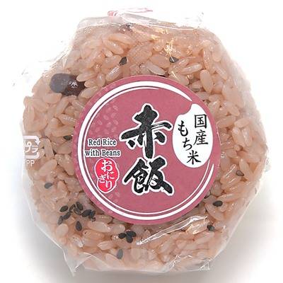 国産小豆の赤飯おむすび　１個