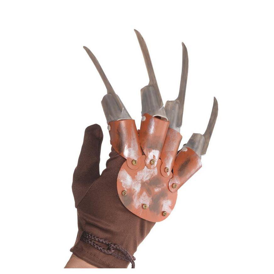 Party City A Nightmare on Elm Street Freddy Krueger Glove, 6 x 9", Brown