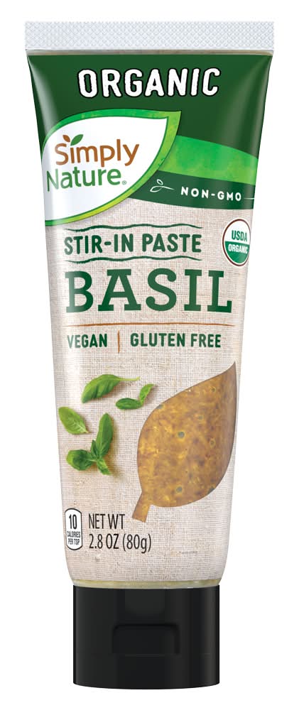 Simply Nature Organic Gluten Free Basil Stir in Paste (2.8 oz)