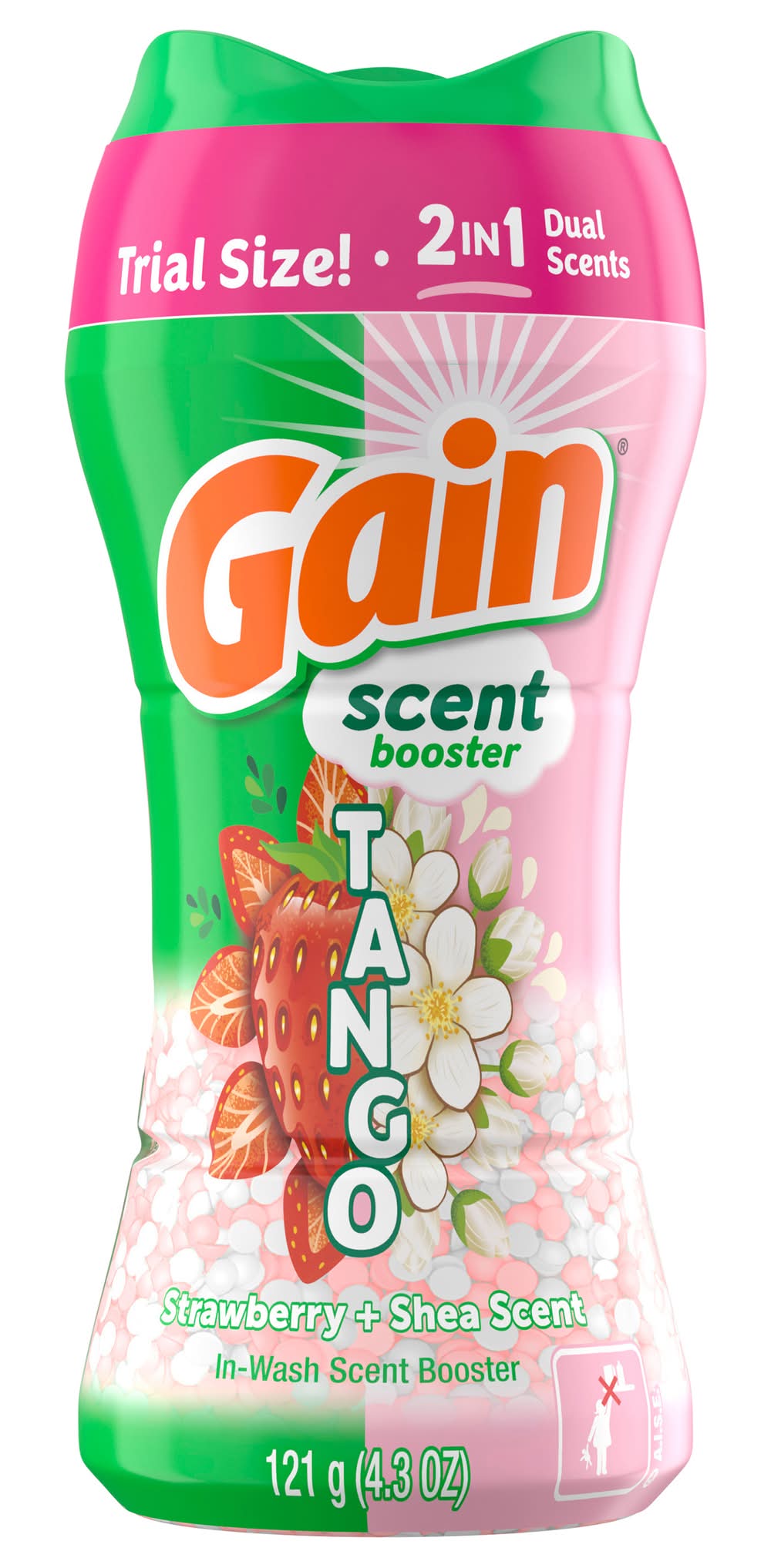 Gain Tango 2-in-1 Laundry Scent Booster Beads, Strawberry-Shea (4.3 oz)