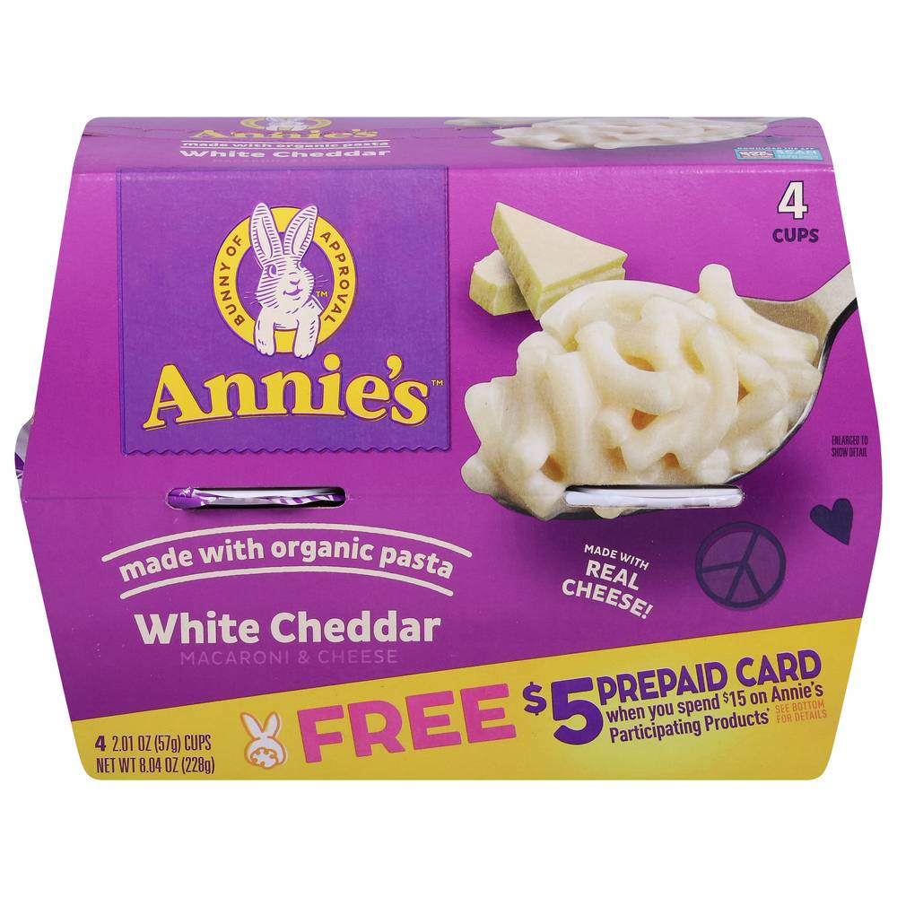 Annie's White Cheddar Macaroni & Cheese Pasta (4 ct)