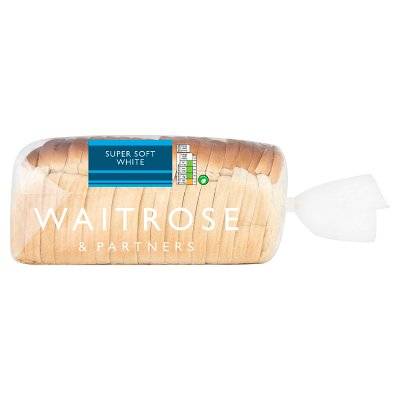 Waitrose & Partners Super Soft White Medium Sliced (800g)