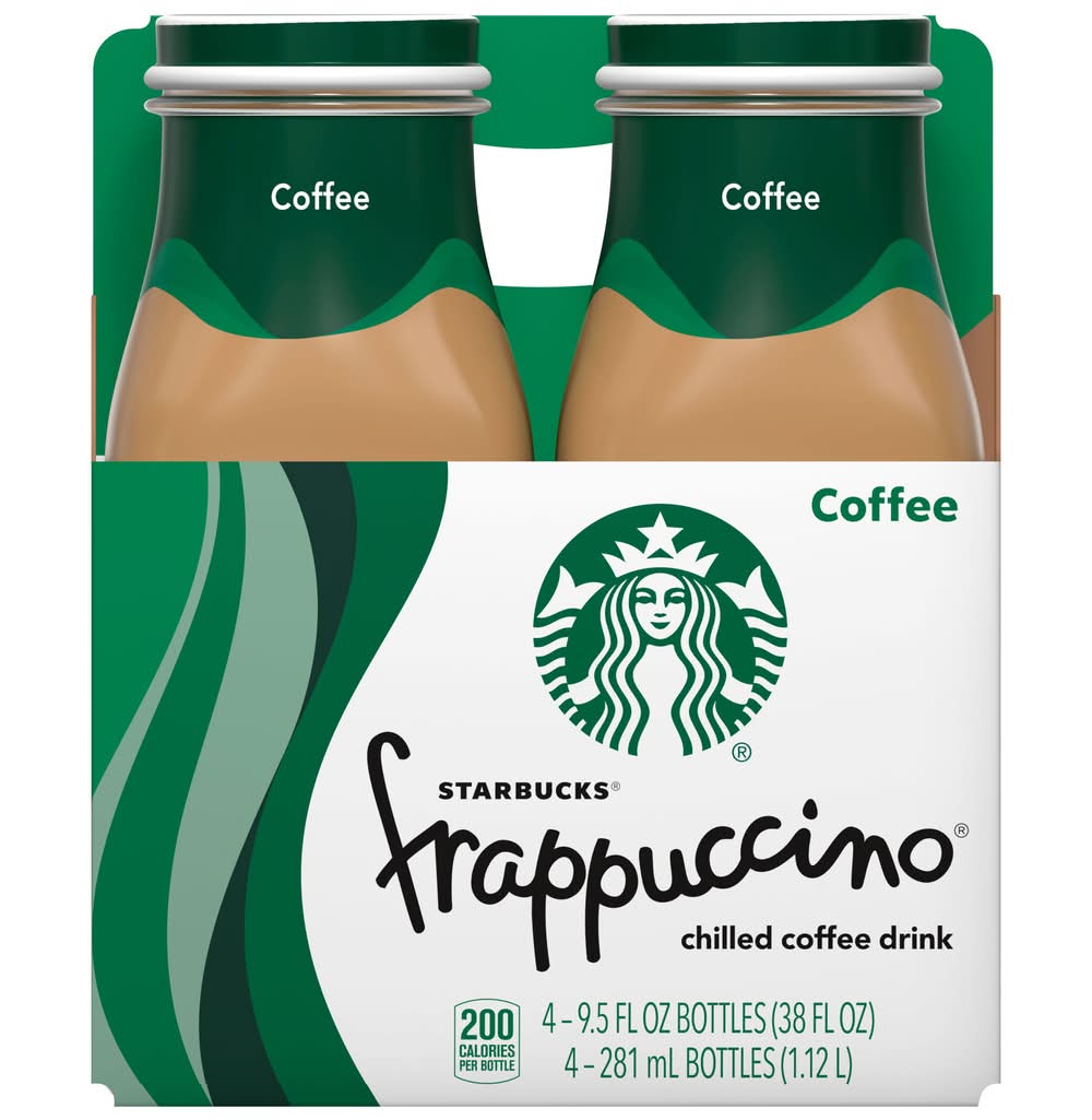 Starbucks Frappuccino Chilled Coffee Drink, Coffee (4 x 9.5 fl oz)