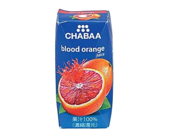 【チルド飲料】CHABAAブラッドオレンジ180ml