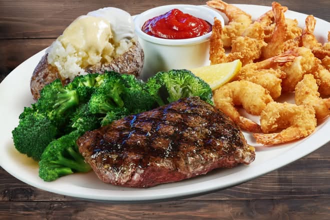 SIRLOIN* & FRIED SHRIMP