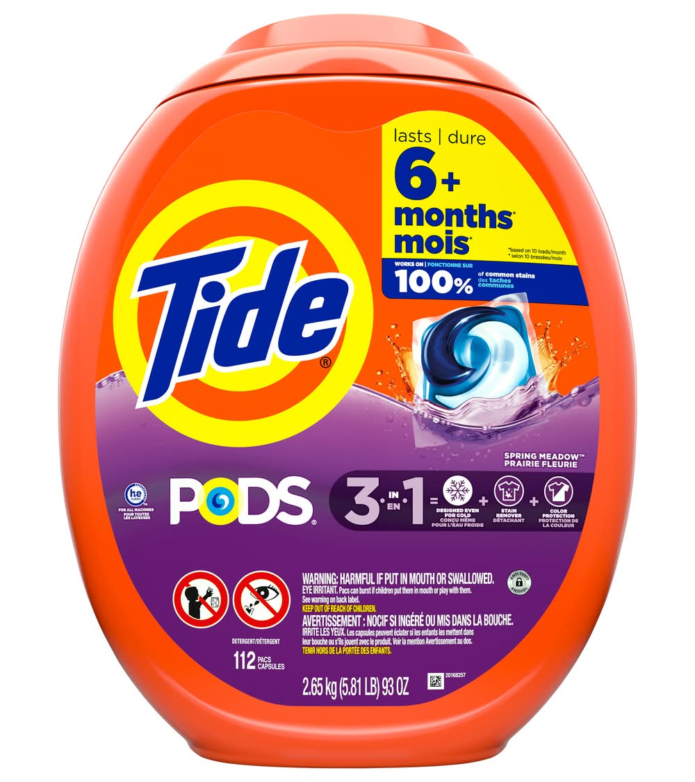 Tide Spring Meadow Liquid Pods (5.81 lbs, 112 ct)
